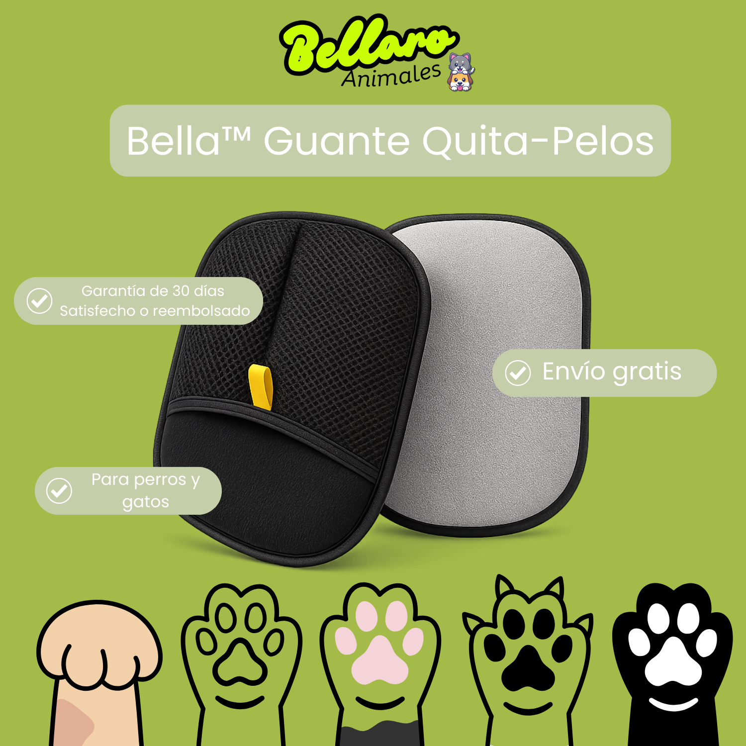 Bella™ – Gant Anti-Poils Réutilisable & Écologique. Mexico Bellaro